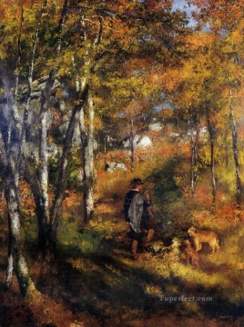 ピエール=オーギュスト・ルノワール Painting - フォンテーヌブローの森のジュール・ル・クーエ ピエール・オーギュスト・ルノワール